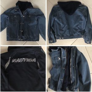 NAUTICA JEAN JACKET WITH  WARM REMOVABLE LINING